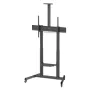 Manhattan Trolley Mount Stand for TV & Monitors (crank handle height adjust), For screens: 37 inch to 120 inch,VESA compatibility:all between 200x200 to 1000x600mm -check the dimensions of the four mounting holes on back of screen to ensure it fits,Max 120kg,1180 to 1630mm