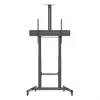 Manhattan Trolley Mount Stand for TV & Monitors (crank handle height adjust), For screens: 37 inch to 120 inch,VESA compatibility:all between 200x200 to 1000x600mm -check the dimensions of the four mounting holes on back of screen to ensure it fits,Max 120kg,1180 to 1630mm