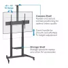Manhattan Trolley Mount Stand for TV & Monitors (crank handle height adjust), For screens: 37 inch to 120 inch,VESA compatibility:all between 200x200 to 1000x600mm -check the dimensions of the four mounting holes on back of screen to ensure it fits,Max 120kg,1180 to 1630mm