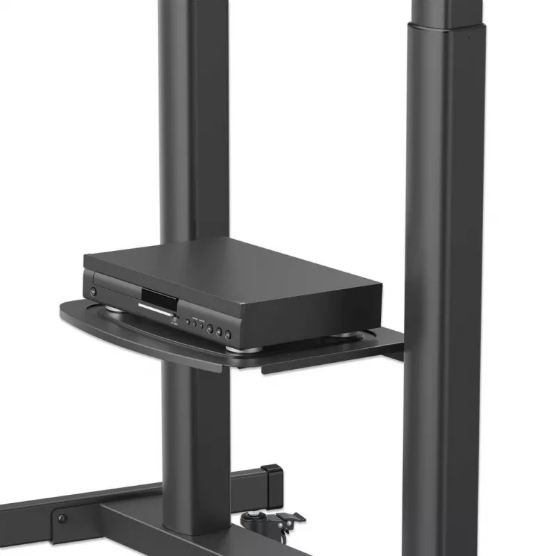 Manhattan Trolley Mount Stand for TV & Monitors (crank handle height adjust), For screens: 37 inch to 120 inch,VESA compatibility:all between 200x200 to 1000x600mm -check the dimensions of the four mounting holes on back of screen to ensure it fits,Max 120kg,1180 to 1630mm