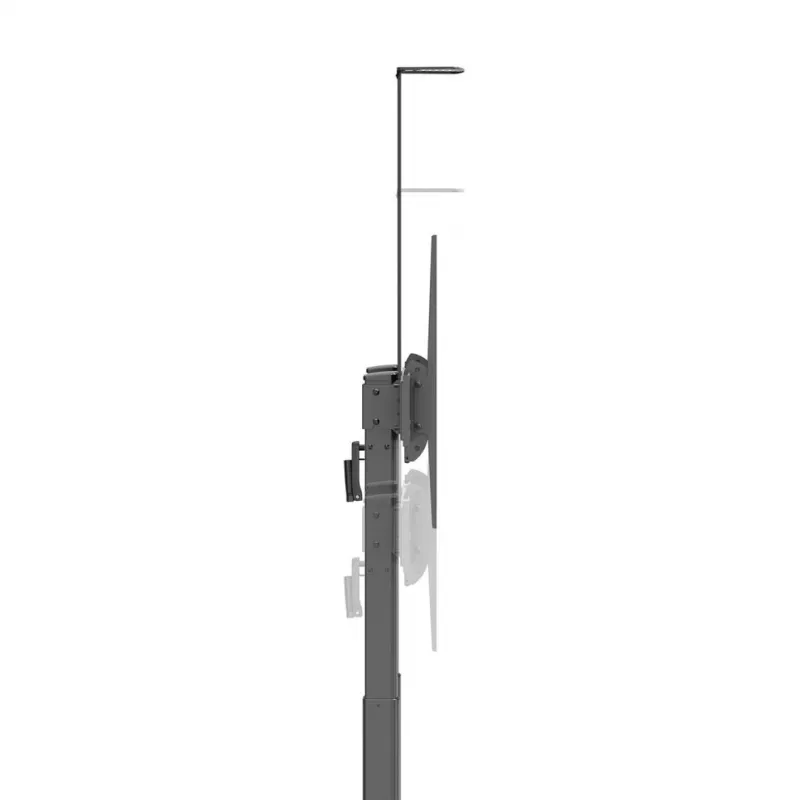 Manhattan Trolley Mount Stand for TV & Monitors (crank handle height adjust), For screens: 37 inch to 120 inch,VESA compatibility:all between 200x200 to 1000x600mm -check the dimensions of the four mounting holes on back of screen to ensure it fits,Max 120kg,1180 to 1630mm