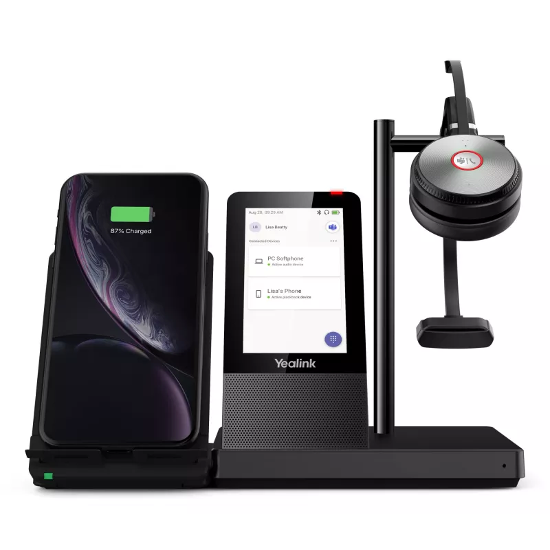 Personal audio conferencing system Yealink WH66 DECT Wireless Headset MONO TEAMS