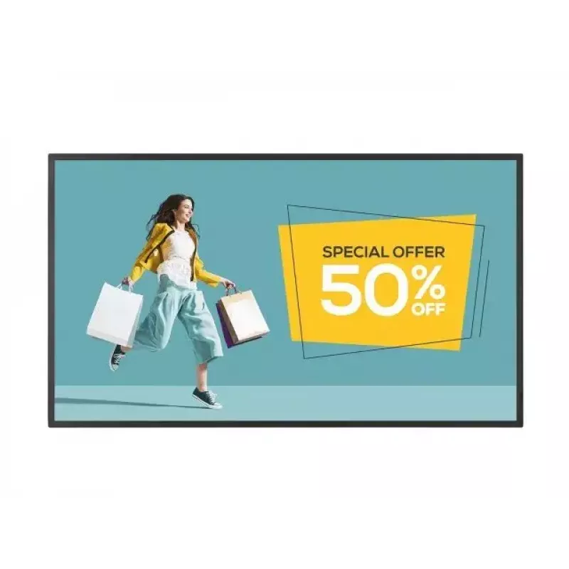 Sharp PN-HY431 Digital signage flat panel 109.2 cm (43 inch) TFT 500 cd/m² 4K Ultra HD Black 24/7