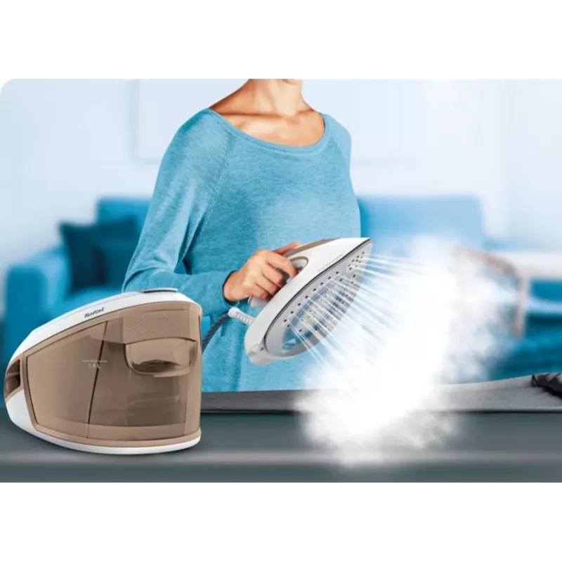 Tefal Express Airglide SV8027 1.8 L Durilium Airglide soleplate Brown, White