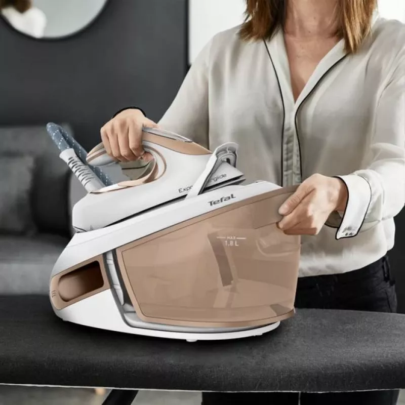 Tefal Express Airglide SV8027 1.8 L Durilium Airglide soleplate Brown, White