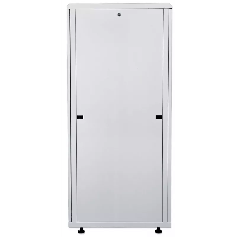 Intellinet 19 inch Network Cabinet - Free Standing, 32U, 800x800mm (width x depth), Grey, Flatpack, Max 1500kg, Multi-Point Door Lock, One Lock Per Side Panel, Usable Depth 123 to 573mm, IP20 rated, Rack, Steel