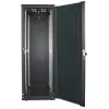 Intellinet 19 inch Network Cabinet - Free Standing, 32U, 600x600mm (width x depth), Black, Flatpack, Max 1500kg, Multi-Point Door Lock, One Lock Per Side Panel, Usable Depth 123 to 373mm, IP20 rated, Rack, Steel