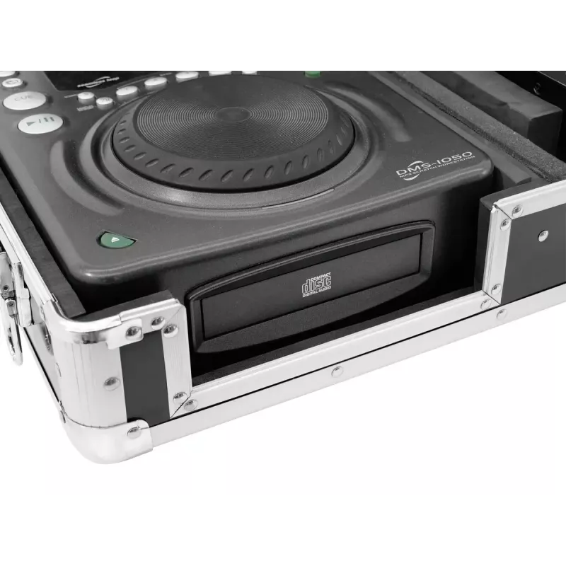 Flight case Roadinger 30125346 DJ controller Plywood Black Silver