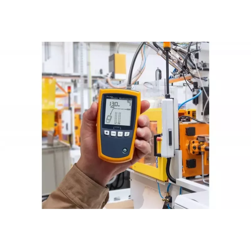 PoE tester Fluke MicroScanner PoE Black Blue Yellow RJ-45 RJ-11