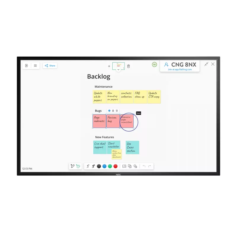 NEC MultiSync M861 IGB Digital signage flat panel 2.18 m (86 inch) LCD 500 cd/m² 4K Ultra HD Black Touchscreen 24/7