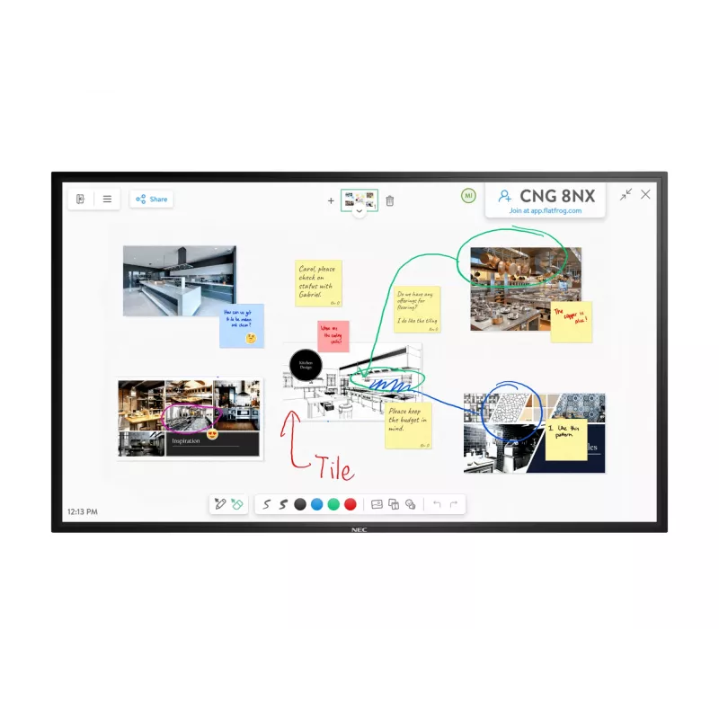NEC MultiSync M861 IGB Digital signage flat panel 2.18 m (86 inch) LCD 500 cd/m² 4K Ultra HD Black Touchscreen 24/7