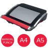 GBC CombBind® CB25 Manual Binding Machine, Comb binding machine, Manual, 390 sheets, Black, Red