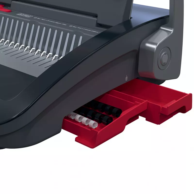 GBC CombBind® CB25 Manual Binding Machine, Comb binding machine, Manual, 390 sheets, Black, Red