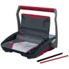 GBC CombBind® CB25 Manual Binding Machine, Comb binding machine, Manual, 390 sheets, Black, Red