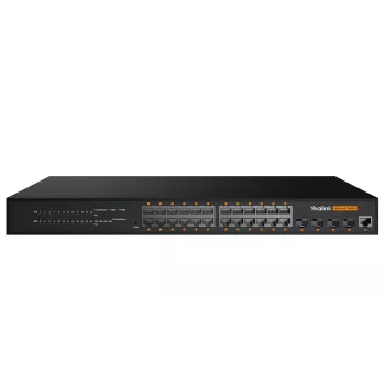 Managed L2+ Gigabit Ethernet Switch Yealink RCH240 — 24× RJ-45 (10/100/1000), PoE, 56 Gbit/s, rack-mount