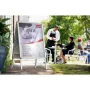 Nobo Essence A1 A-Frame Pavement Sign, Portable bulletin board, Silver, Aluminium, PVC, Steel, A1, 605 mm, 1095 mm