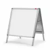 Nobo Essence A1 A-Frame Pavement Sign, Portable bulletin board, Silver, Aluminium, PVC, Steel, A1, 605 mm, 1095 mm