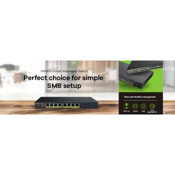 Zyxel GS1900-8HP Managed L2 Gigabit Ethernet (10/100/1000) Power over Ethernet (PoE) Black