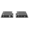 Manhattan 1080p HDMI KVM over IP Extender Kit, Extends 1080p@60Hz signal up to 120m with a single Cat6 Ethernet Cable or an IP-enabled network, Transmitter and Receiver, USB-A ports for PC/Mouse/Keyboard, Black, Three Year Warranty