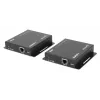 Manhattan 1080p HDMI KVM over IP Extender Kit, Extends 1080p@60Hz signal up to 120m with a single Cat6 Ethernet Cable or an IP-enabled network, Transmitter and Receiver, USB-A ports for PC/Mouse/Keyboard, Black, Three Year Warranty