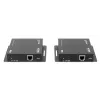 Manhattan 1080p HDMI KVM over IP Extender Kit, Extends 1080p@60Hz signal up to 120m with a single Cat6 Ethernet Cable or an IP-enabled network, Transmitter and Receiver, USB-A ports for PC/Mouse/Keyboard, Black, Three Year Warranty