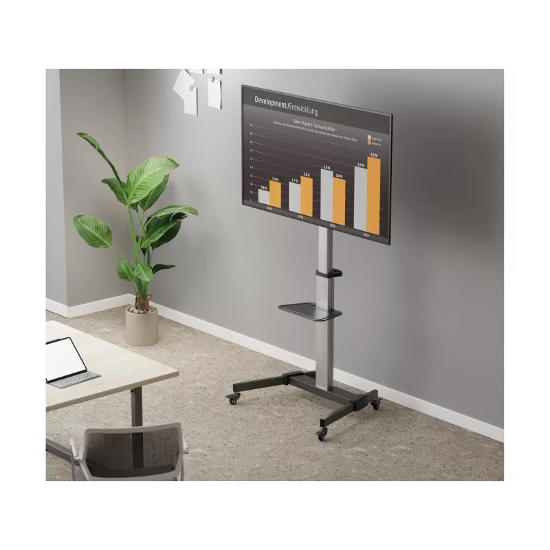 Equip 37-86 inch Rotate TV Cart 50 kg capacity height adjustable