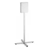 Information stand Durable 502057 A4 stainless steel, Anthracite/Grey, 638×638×1348 mm