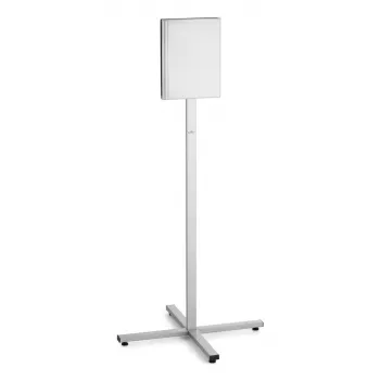 Information stand Durable 502057 A4 stainless steel, Anthracite/Grey, 638×638×1348 mm