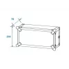 Hard case Roadinger 30107204 Aluminium Black Silver 525x550x270mm