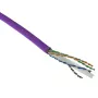 ACT Cat 6 F/UTP solid installation cable, LSZH, CPR euroclass ECA, 24 AWG, violet 305 meter