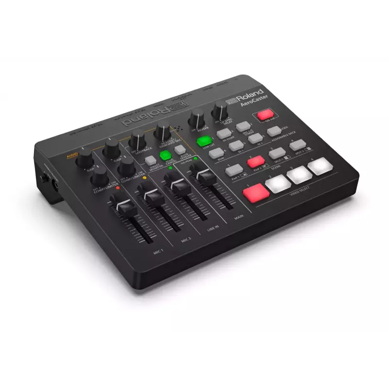 Audio Interface Roland AeroCaster Black 24 bit 48 kHz Phantom Power 48 V