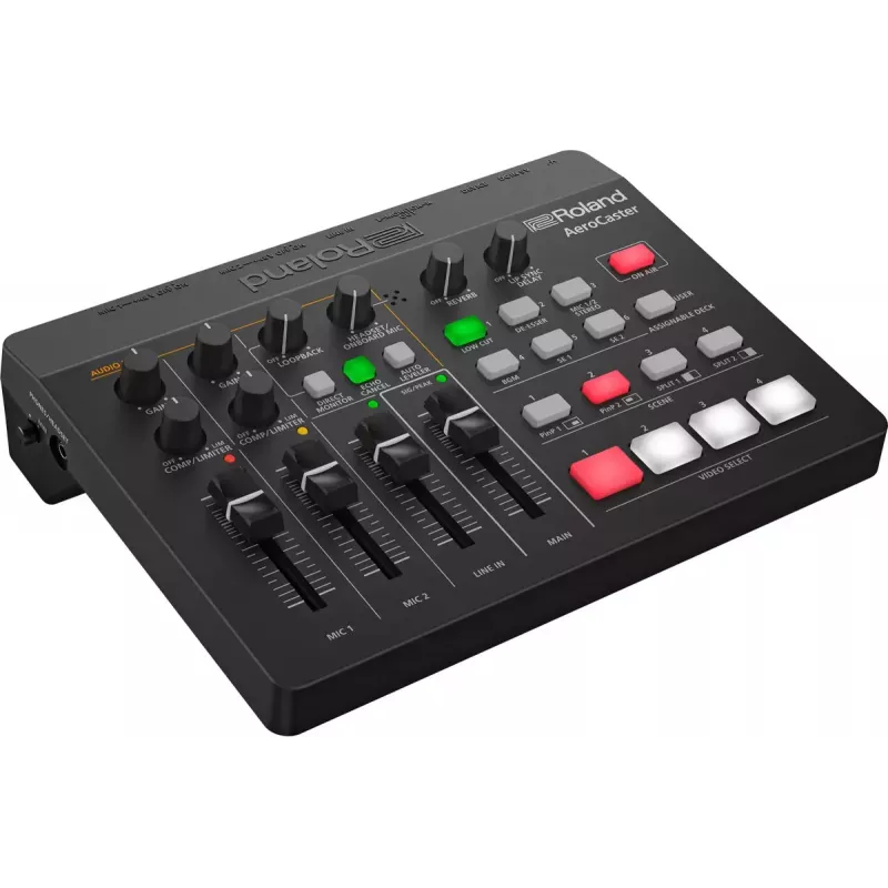Audio Interface Roland AeroCaster Black 24 bit 48 kHz Phantom Power 48 V