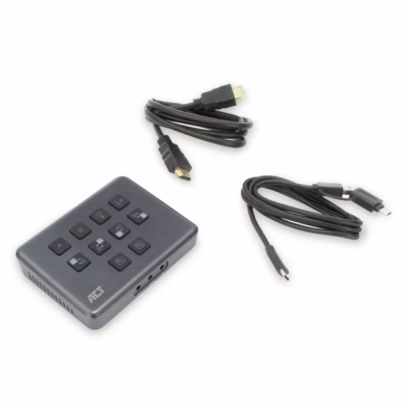 ACT Dual HDMI input USB-C Video Switcher 60Hz Grey