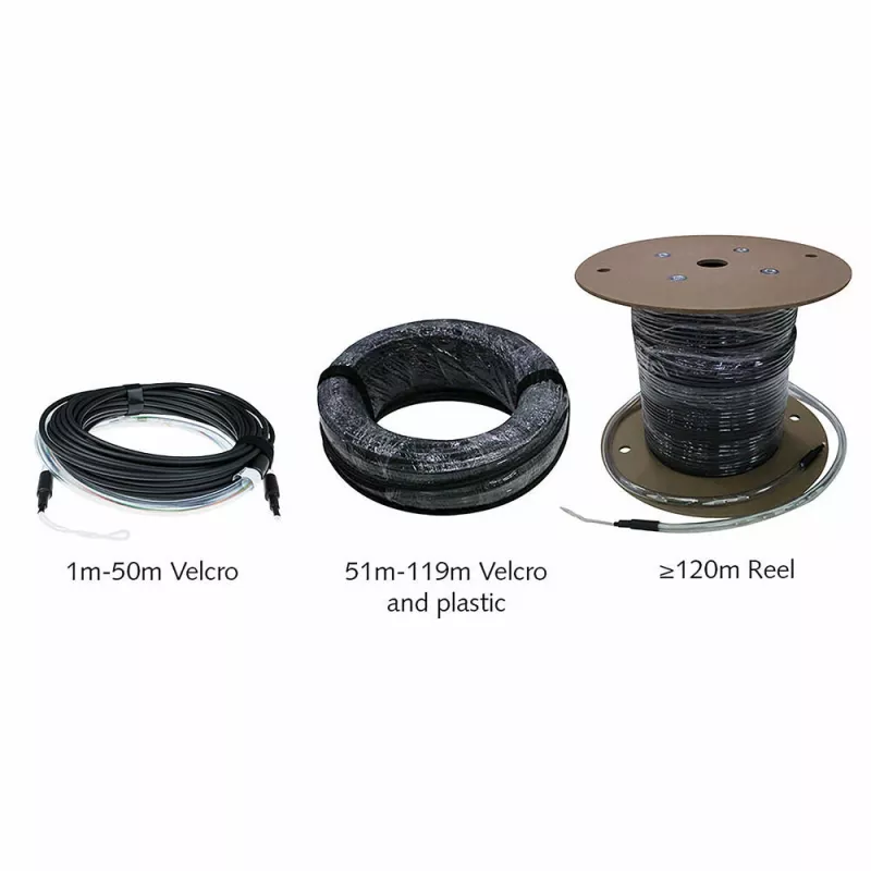 ACT 140 meters Singlemode 9/125 OS2 indoor/outdoor cable 24 fibers with LC connectors