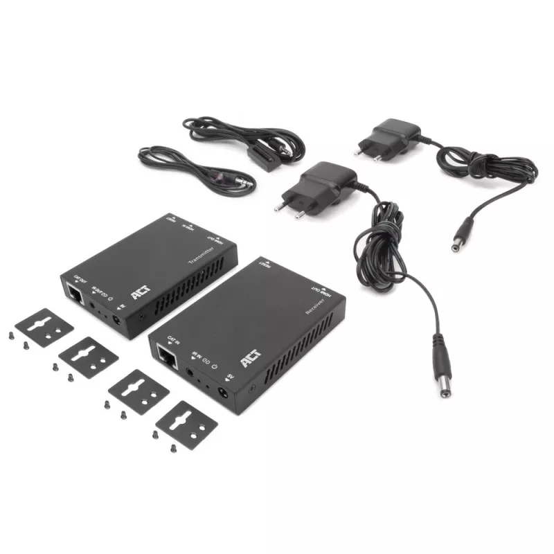 HDMI over CAT Extender Set ACT AC7852 — HDMI signal extension up to 150 m over CAT5e