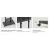 Mobile TV Trolley EQUIP 50 inch–90 inch with Pegboard Shelf, VESA 200x200–600x400, 60 kg, black
