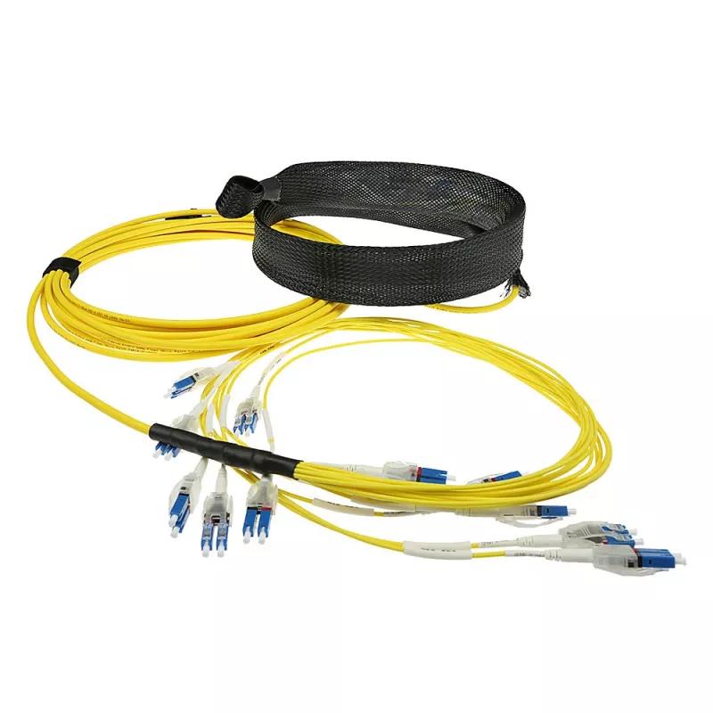 ACT 50 meter Singlemode 9/125 OS2 Preterm fiber cable 24F LC Polarity Twist
