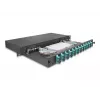 Fibre optic splice enclosure DeLOCK 67007 Black Metal 482x220x44mm