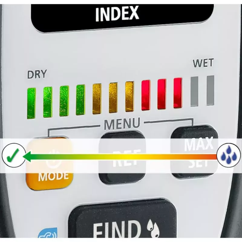 Laserliner MultiWet-Finder Plus Electronic Hygrometer Black White Digital Display
