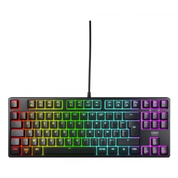 Mechanical gaming keyboard No name K4V2 RGB — Tenkeyless 80–87%, AZERTY French, USB, RGB backlight, 68 keys, 2 m cable, black