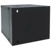 Intellinet 19 inch Network Cabinet - Wall Mount (Double Section Hinged Swing Out), 15U, 600mm Deep, Black, Flatpack, Max 30kg, Swings out for access to back of cabinet when installed on wall, Rack, Usable Depth 385mm, Parts for wall installation not included