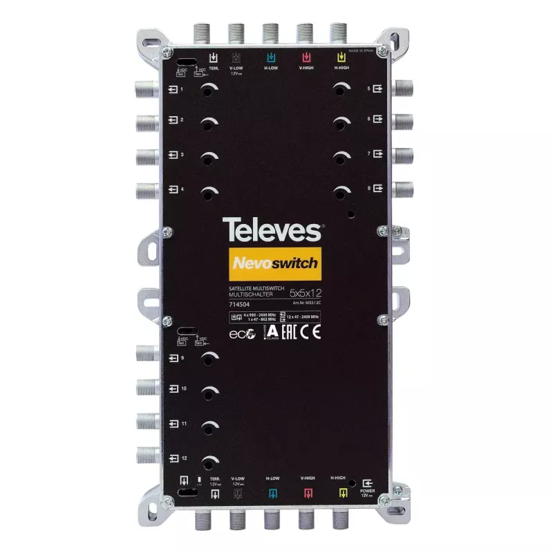 Satellite multiswitch Televes MS512C