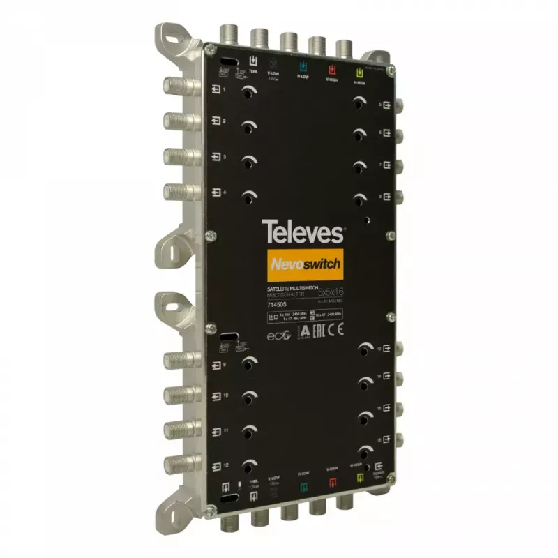 Satellite multiswitch Televes 714505 5 inputs 16 outputs