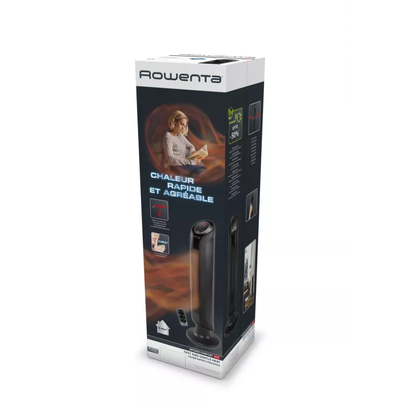 Rowenta Intense Comfort Hot SO9420 Indoor Black 2400 W Fan electric space heater