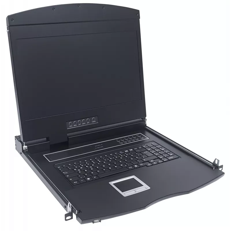 Intellinet 508025 rack console 43.2 cm (17 inch) 1280 x 1024 pixels Black 1U