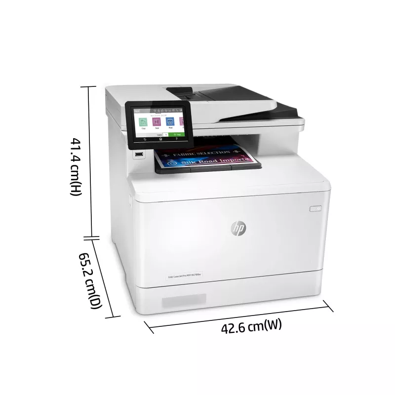 HP Color LaserJet Pro MFP M479fdw, Print, copy, scan, fax, email, Scan to email/PDF; Two-sided printing; 50-sheet uncurled ADF