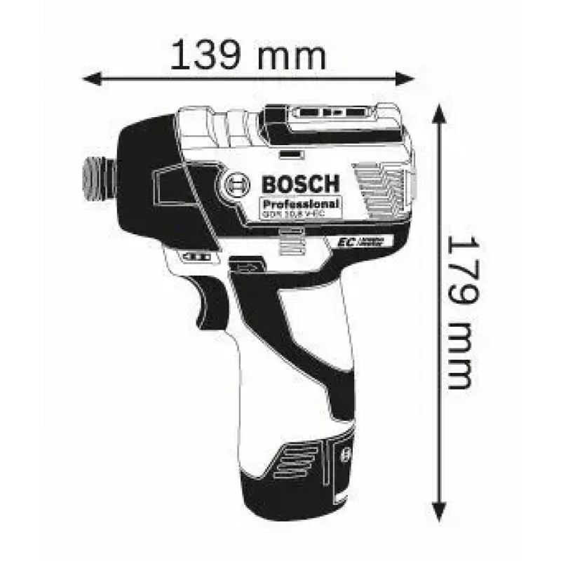 Impact Wrench Bosch GDR 12V-110 Professional 1/4 inch 110 N⋅m 10.8 V