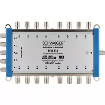 Satellite multiswitch Schwaiger SEW516 531 5 inputs 16 outputs