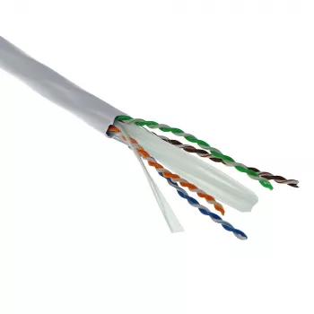 ACT Cat 6A U/UTP solid installation cable, PVC Eca 23AWG grey 305 meter