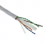 ACT Cat 6A U/UTP solid installation cable, PVC Eca 23AWG grey 305 meter